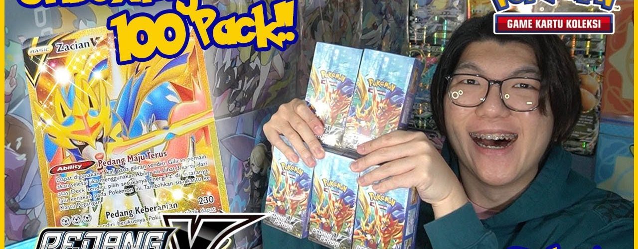 HYPER POTATOES BERBURU ZACIAN V EMAS!! Unboxing 100 Pack Pedang dan Perisai V Set A